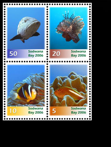 Sodwana Bay Posatge Stamps